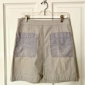 Striped pencil skirt